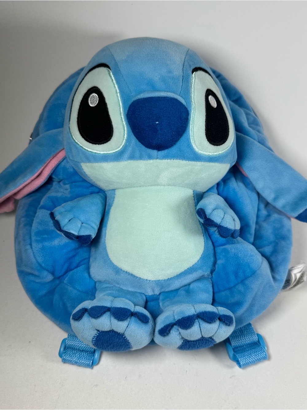 Disney Lilo And Stitch Blue Backpack Plush 11" Aoger Zipper Pouch Bag Straps